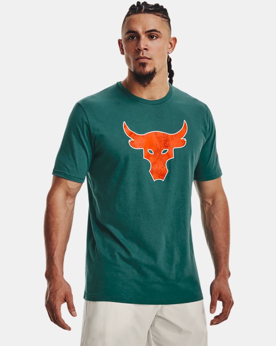 Camiseta de manga corta Project Rock Brahma Bull para hombre, Green, pdpMainDesktop image number 0
